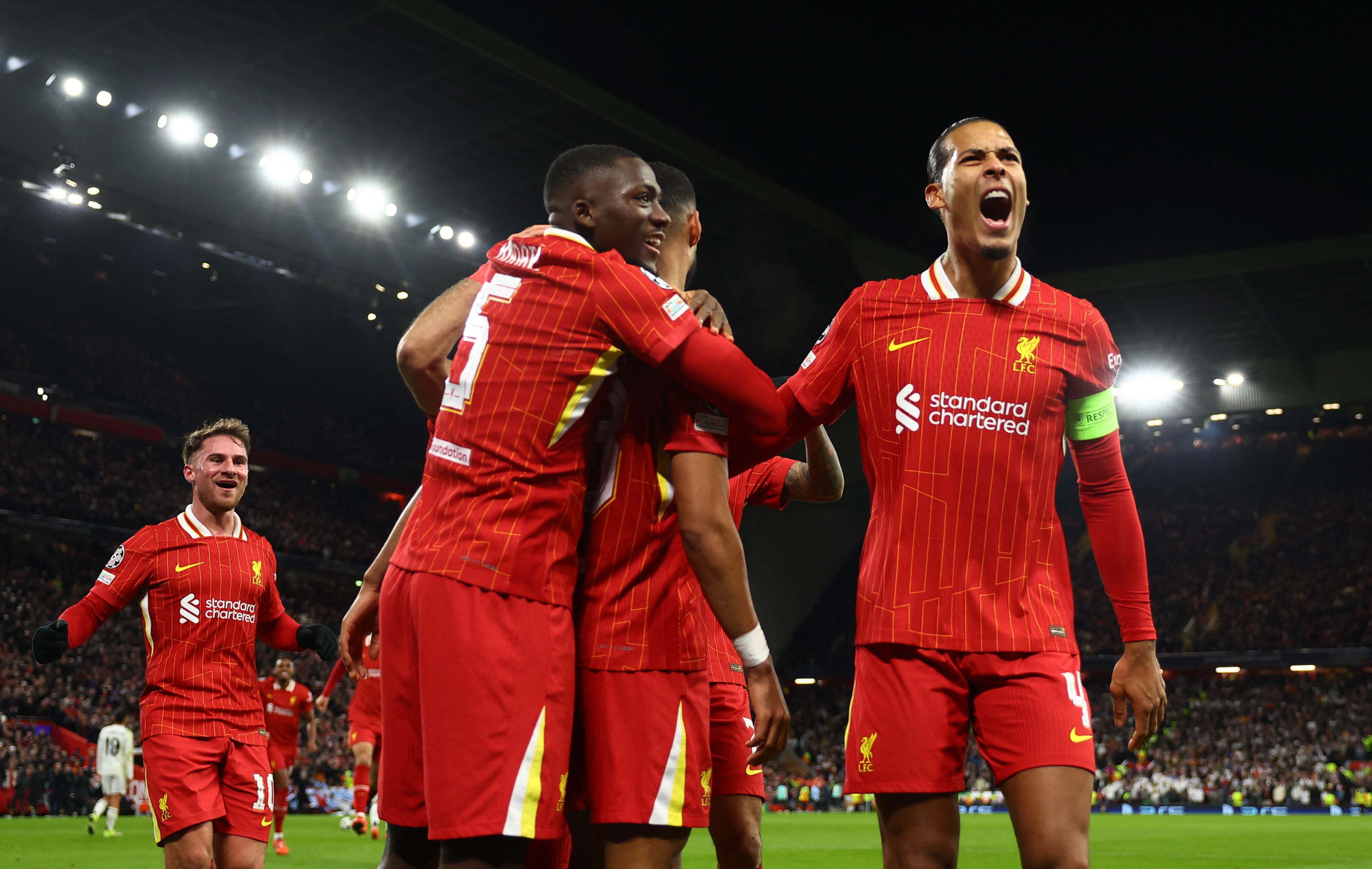 皇家马德里客场战胜利物浦