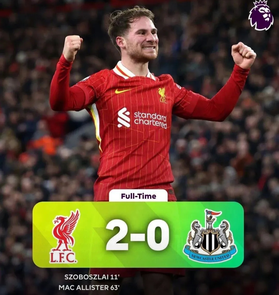 利物浦主场大破切尔西，保持榜首无忧